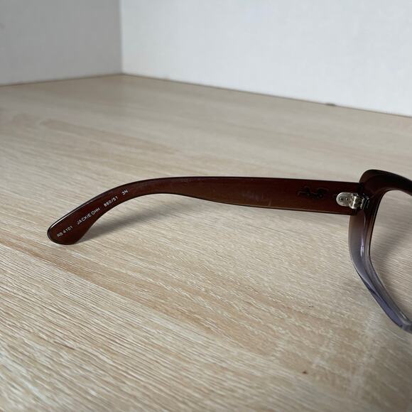 Ray-Ban RB4101 JACKIE OHH Sunglasses 860/51 3N Brown FRAMES ONLY Italy - Picture 4 of 8